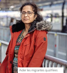 Article "De New Dehli à Lausanne, le parcours d'une combattante", parcours d'une femme accompagnée par l'association découvrir. Migros Magazine 2023.