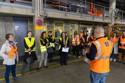 Visite des Transports publics de la région lausannoise (TL) et conseil emploi. Un événement co-organisé par l'association découvrir et les TL en mars 2024.